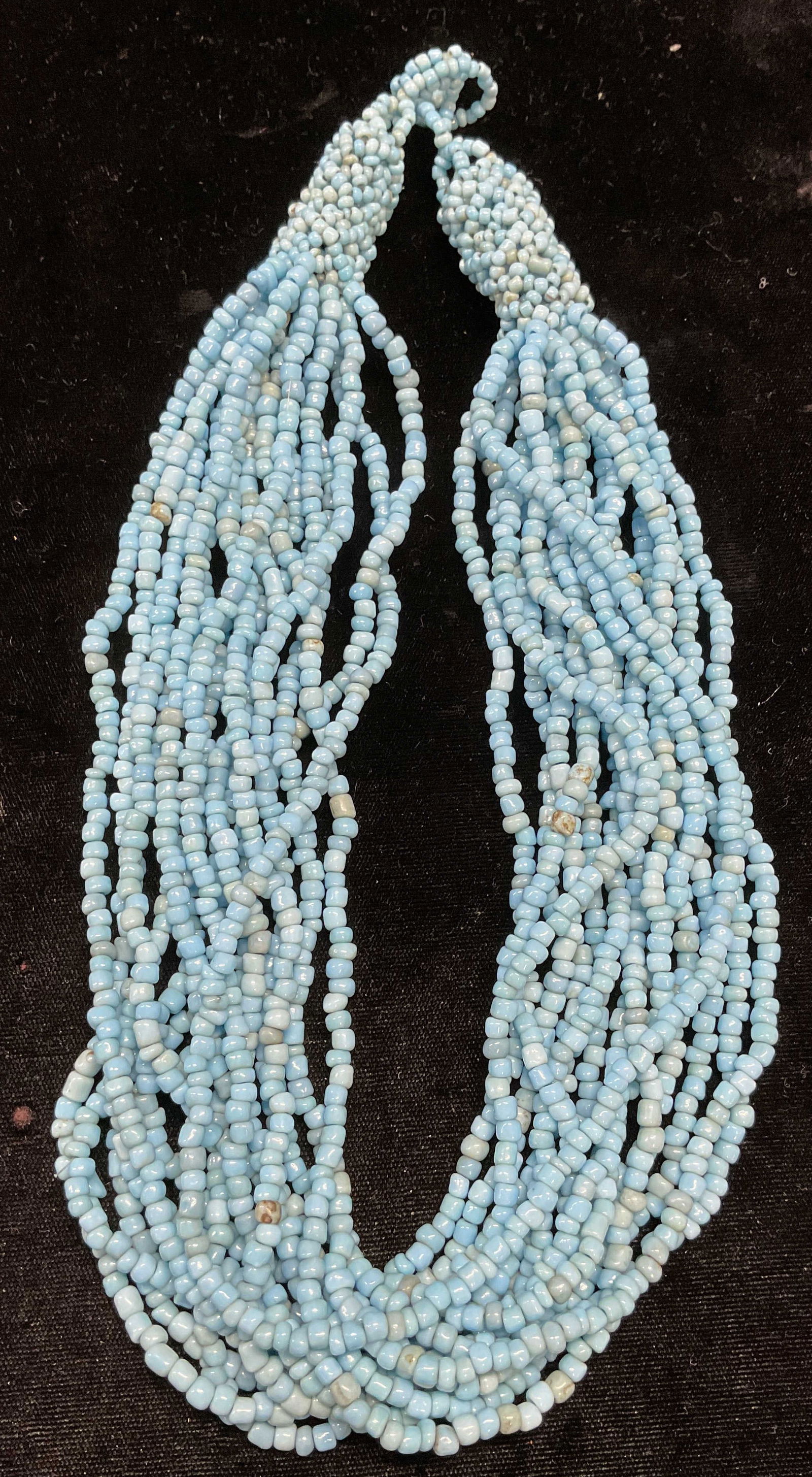 Chunky Turquoise Blue Beaded Necklace (1 of 7)