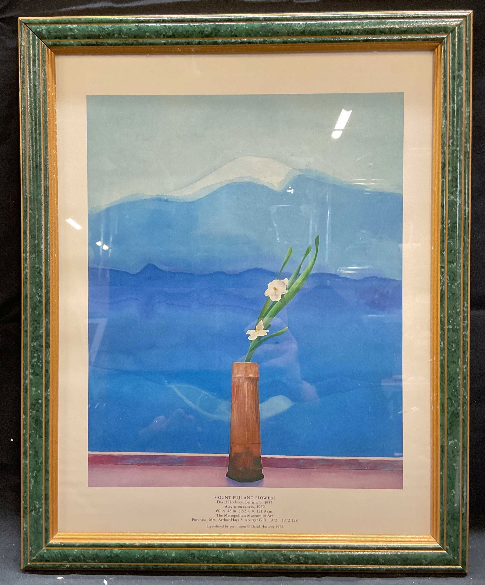 Framed David Hockney Mount Fuji Lithograph (1 of 6)
