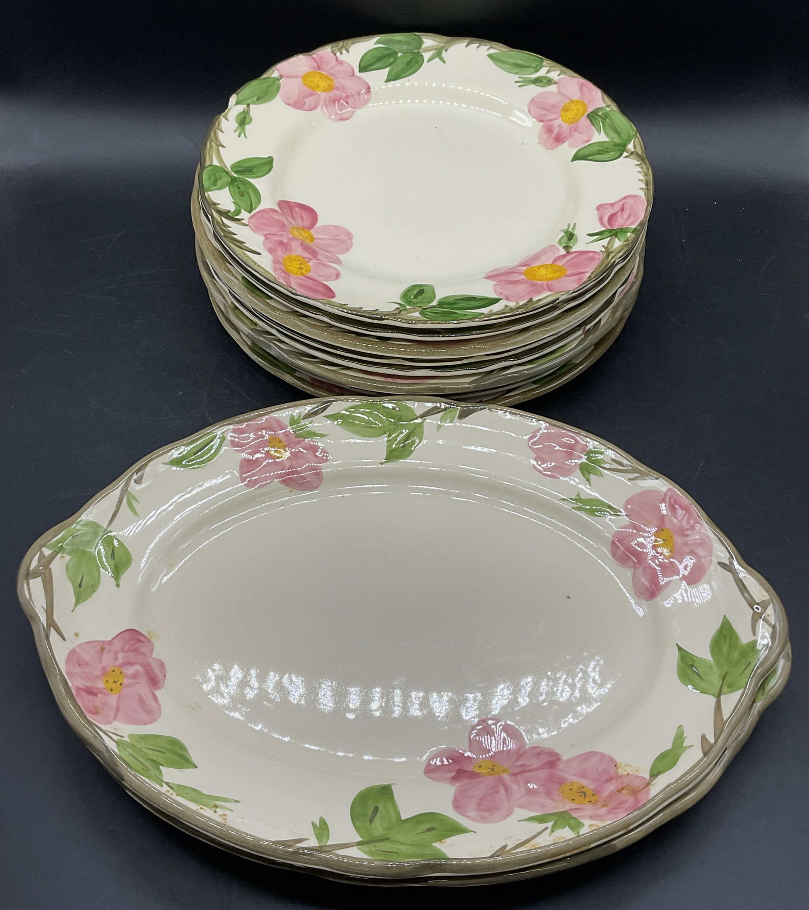 Set 10 FRANCISCAN USA Desert Rose Dinnerware (1 of 11)