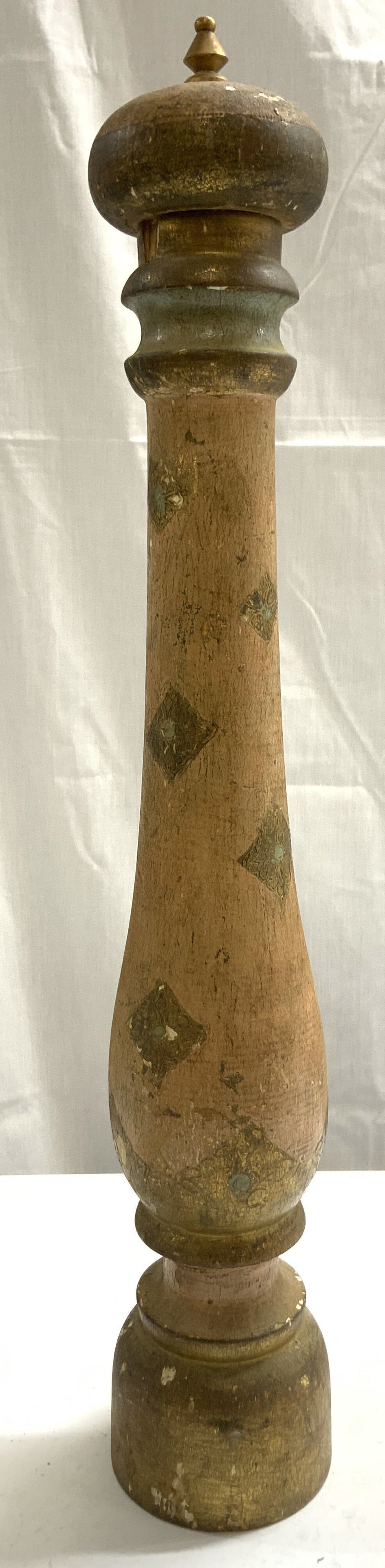Vintage Wooden Hand Painted Pepper Mill (1 of 6)