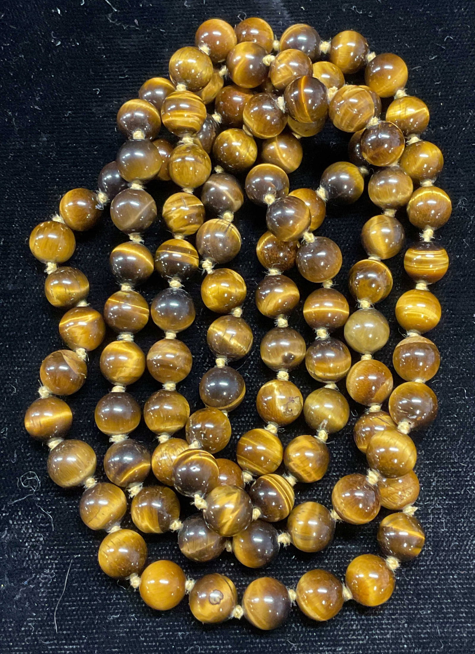 Tigers Eye Beaded Semi Precious Necklace (1 of 7)