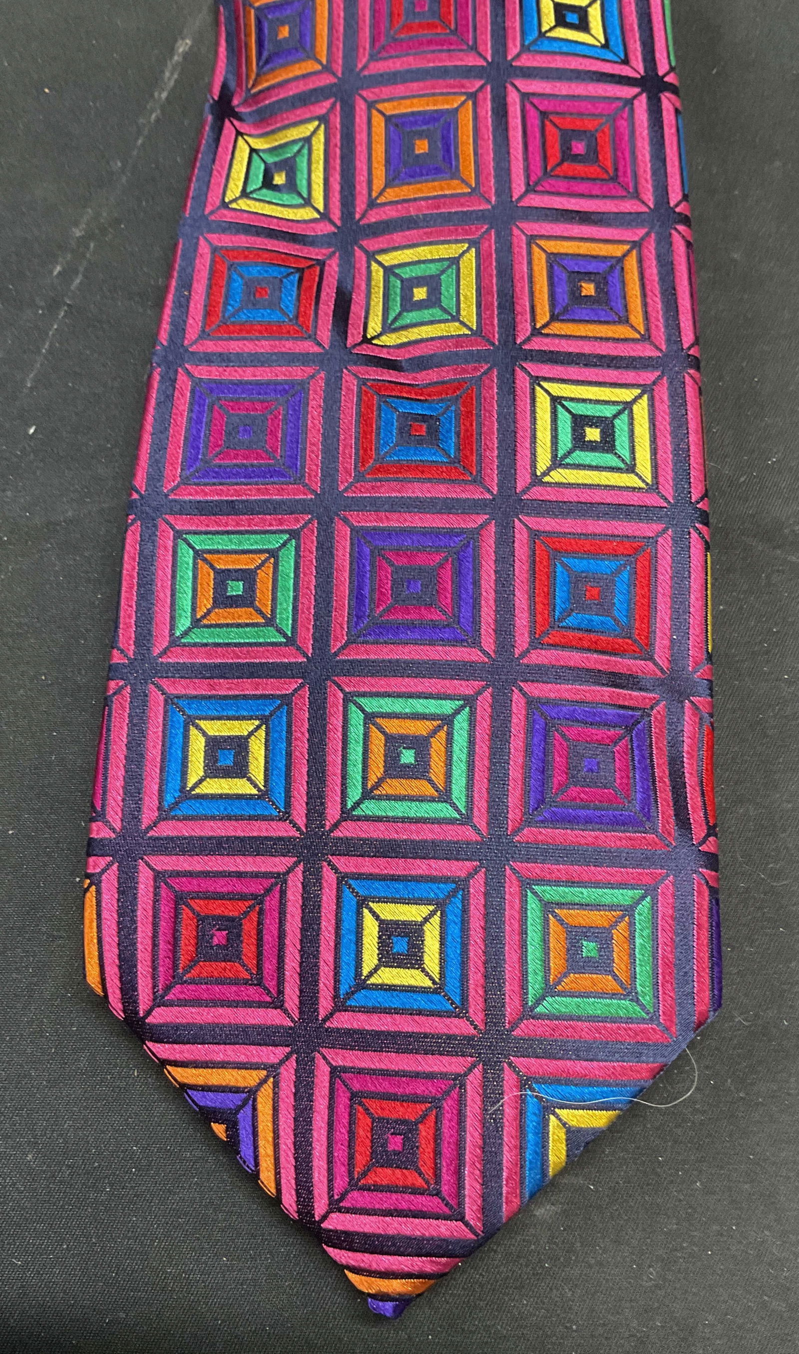 Paul Fredrick Multicolor Square Silk Tie (1 of 6)