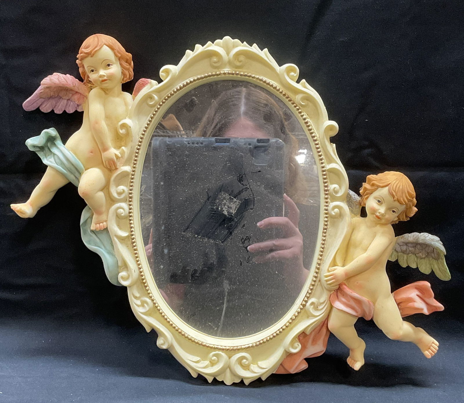 Gilt Cherub Frame Mirror (1 of 6)