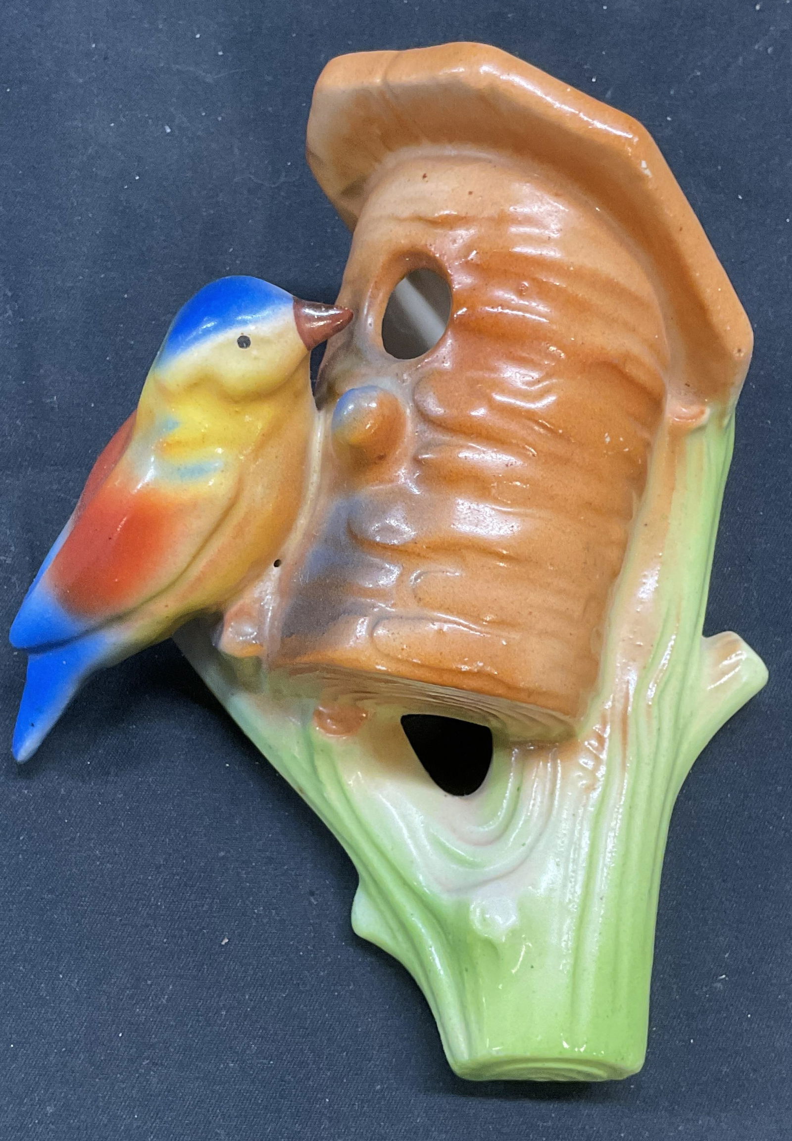 Vintage Ceramic bird Wall pocket Czecho Slovakia (1 of 6)