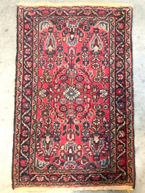 Vintage Handmade Persian Wool Area Rug