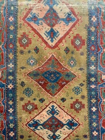 Vintage Handmade Turkish Wool Area Rug