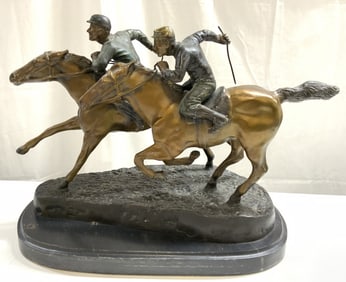 DARELL COKER FAST FINISH Bronze Sculpture