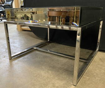 MCM Chrome Mirrored Side Table (1 of 8)