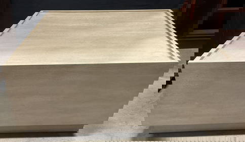 Modern Square Form Wheeled Coffee Table (1 of 10)