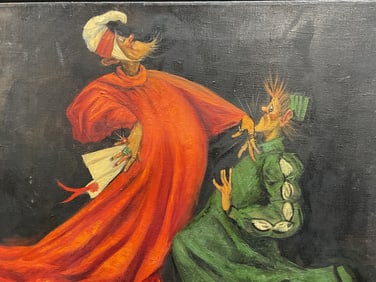 John Foote Shakespeare Performers Oil Painting