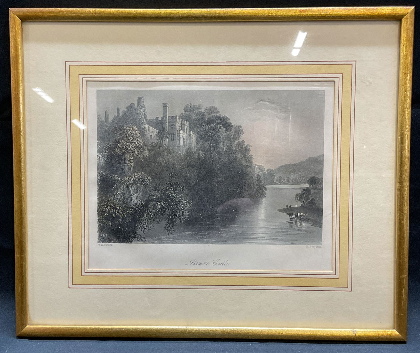 Antq Framed Engraving After Bartlett Lismore (1 of 6)