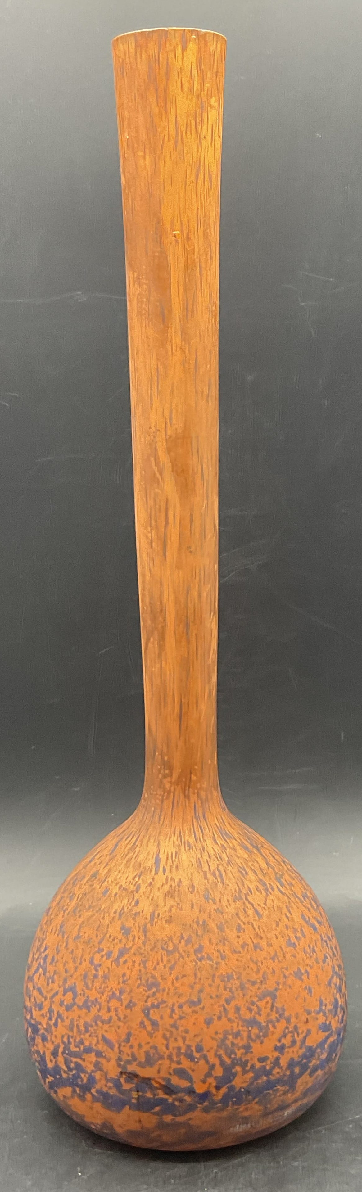 Andre Delatte Nancy Sign Orange Berluze Glass Vase (1 of 9)