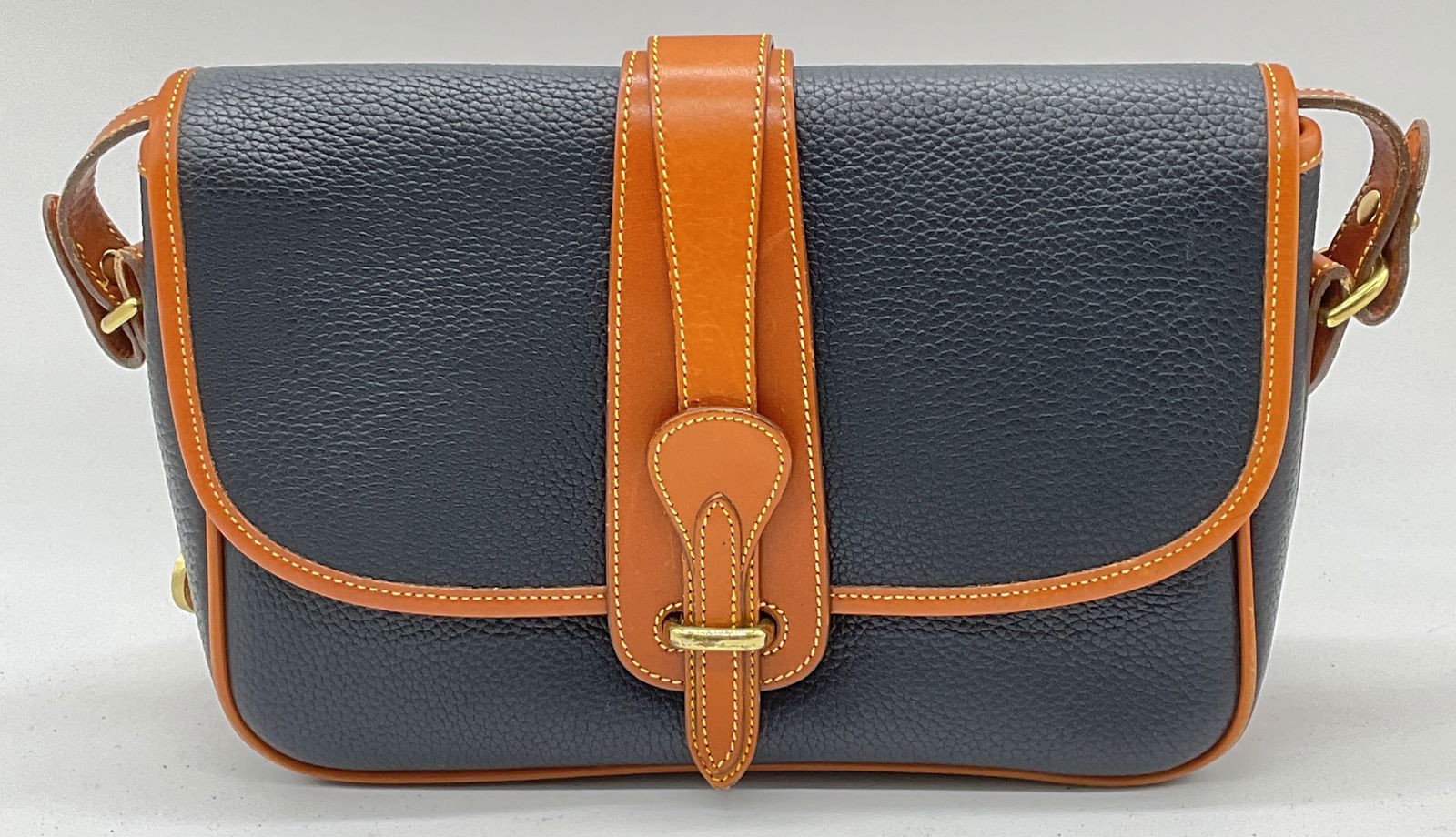 Vintage Dooney & Bourke Blue Leather Handbag (1 of 9)