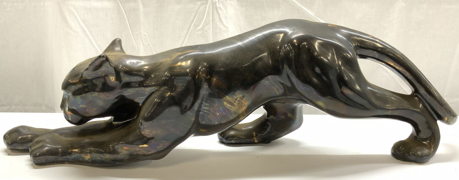 ROYAL HAEGER Vtg Ceramic Panther Sculpture (1 of 8)