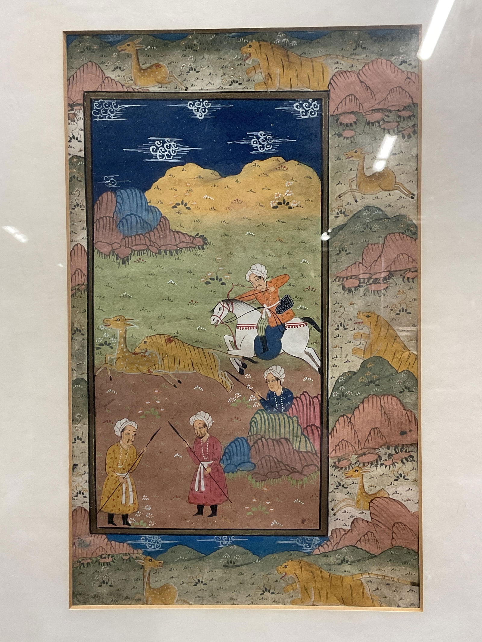 Framed Antique Persian Miniature Painting (1 of 6)