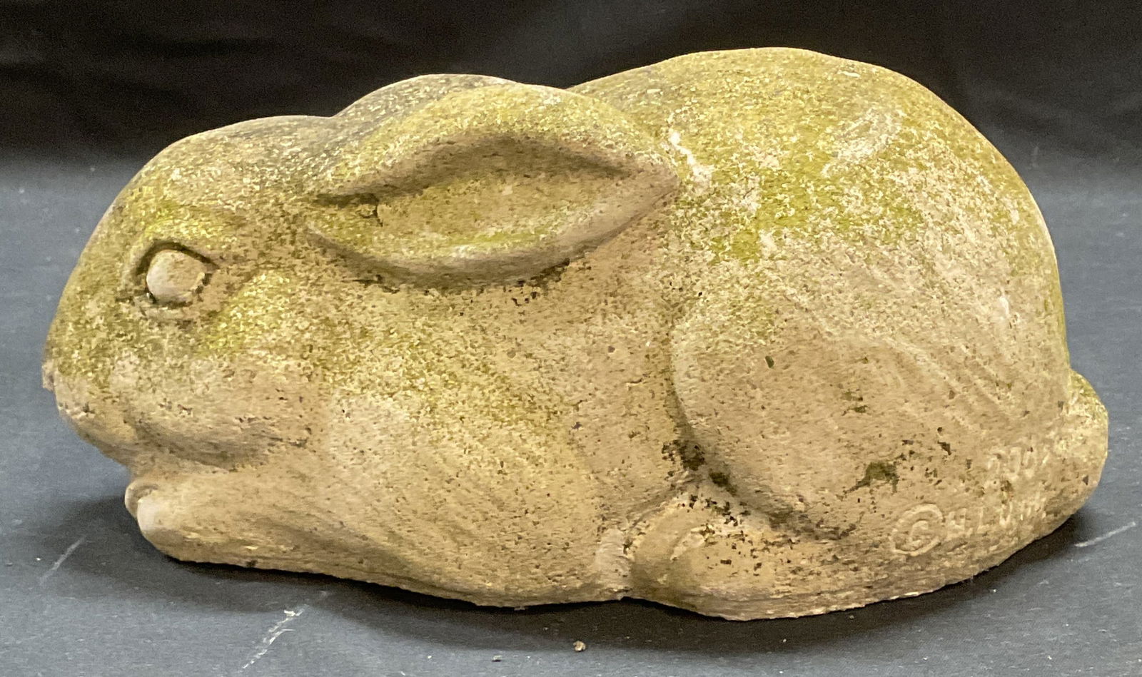 Signed Concrete Bunny Rabbit Garden Statue (1 of 7)