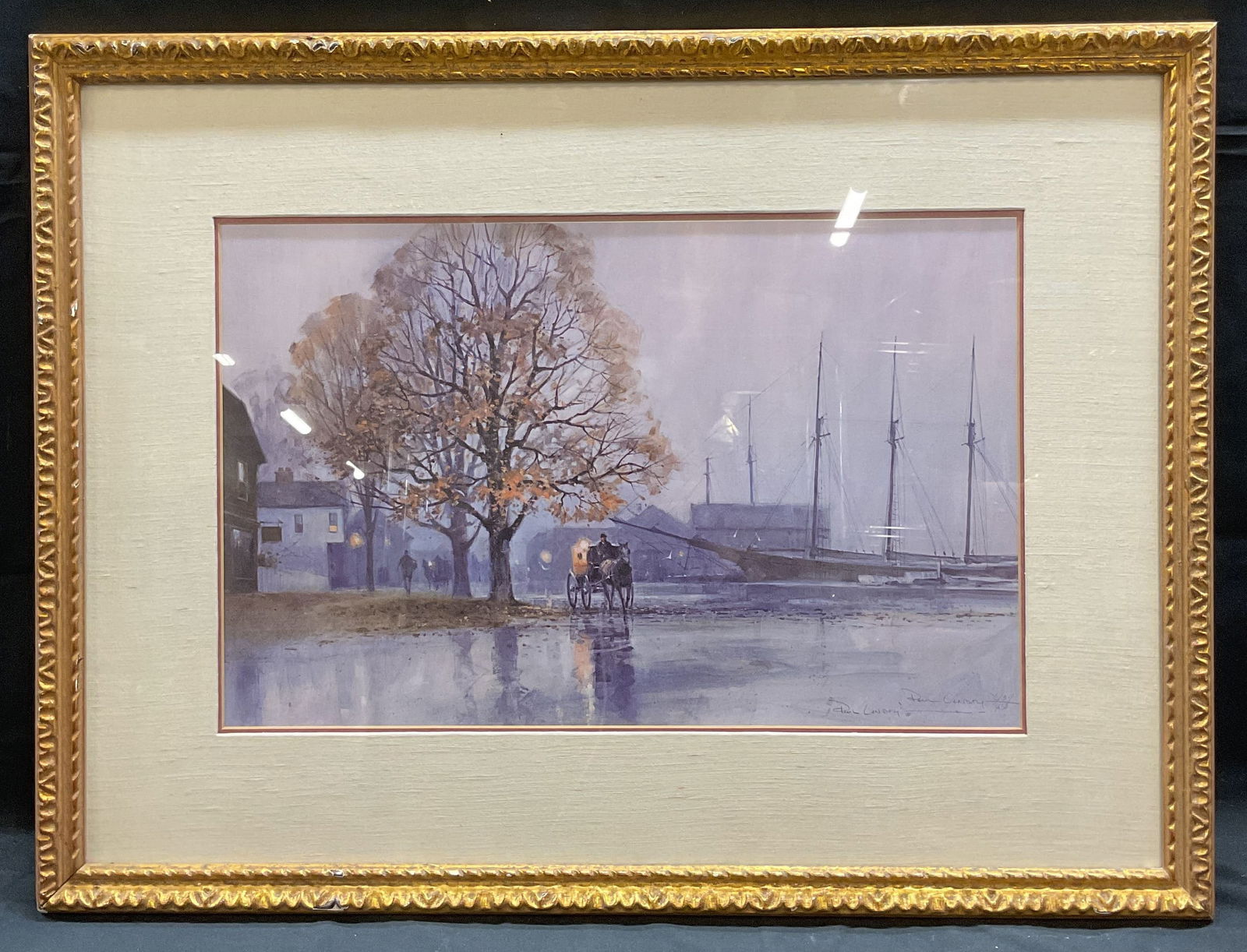 Framed Signed Paul Landry Ltd Edt Lithograph (1 of 6)