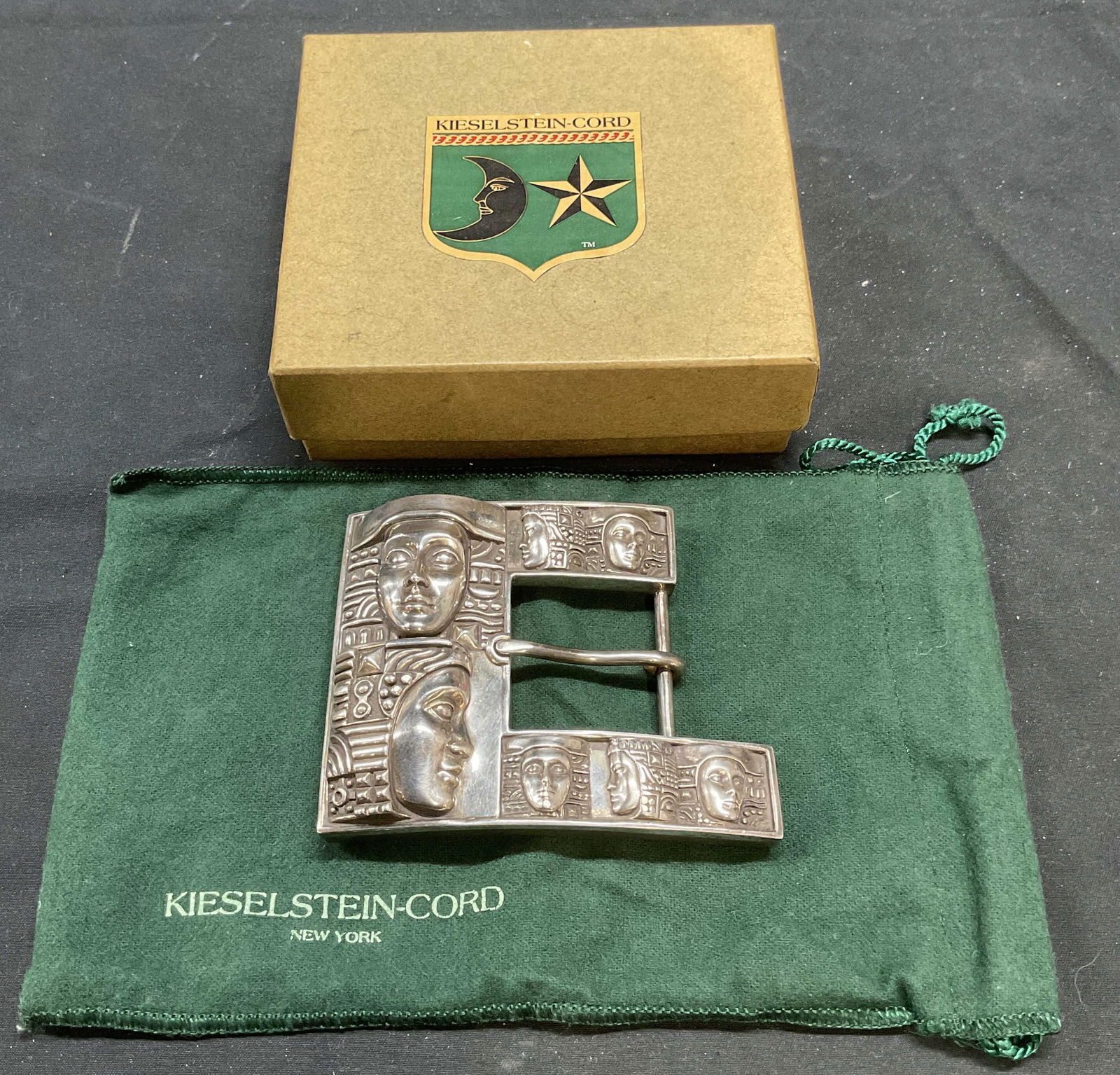 KIESELSTEIN CORD Sterling Egyptian Buckle 6.41ozt (1 of 7)