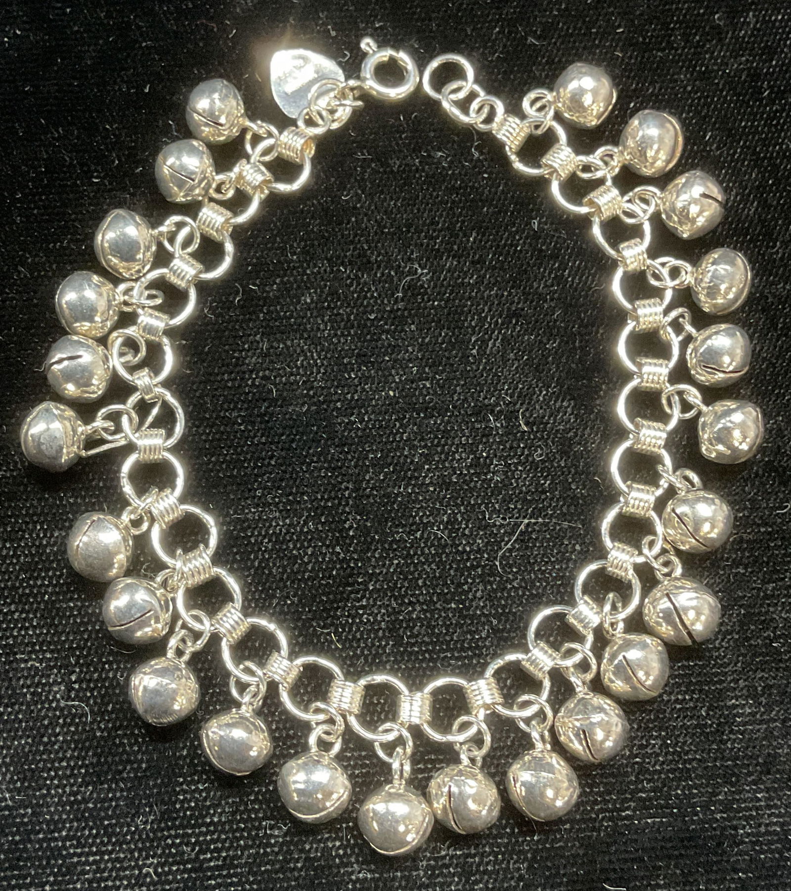 Sterling Silver Bell Chain Bracelet (1 of 6)