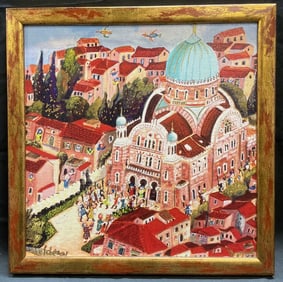 Attr Michal Meron Sukkot in Florence Serigraph