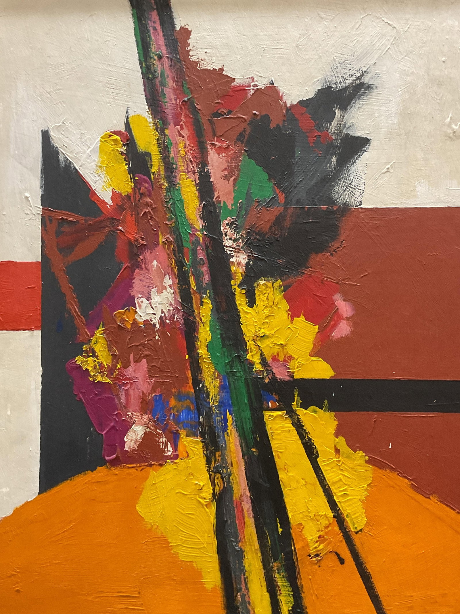 Signed Jeanette Judson Abstract Oil on Board (1 of 7)