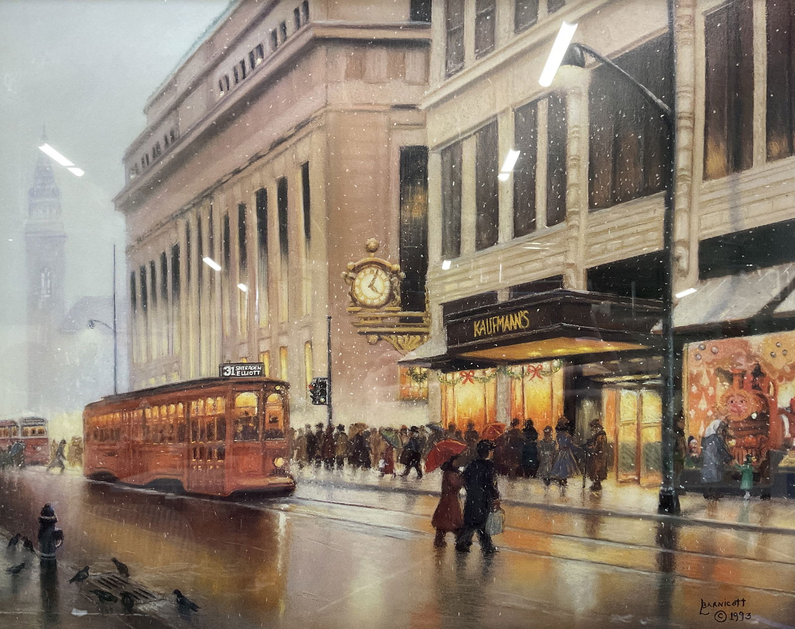 Signed Ltd Edt Barnicott Kaufmanns Clock Litho (1 of 7)