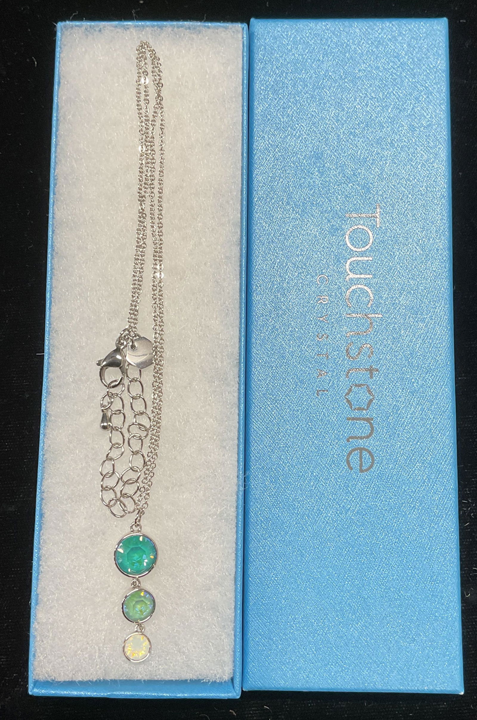 Swarovski Touchstone Blue Crystal Pendant Necklace (1 of 6)