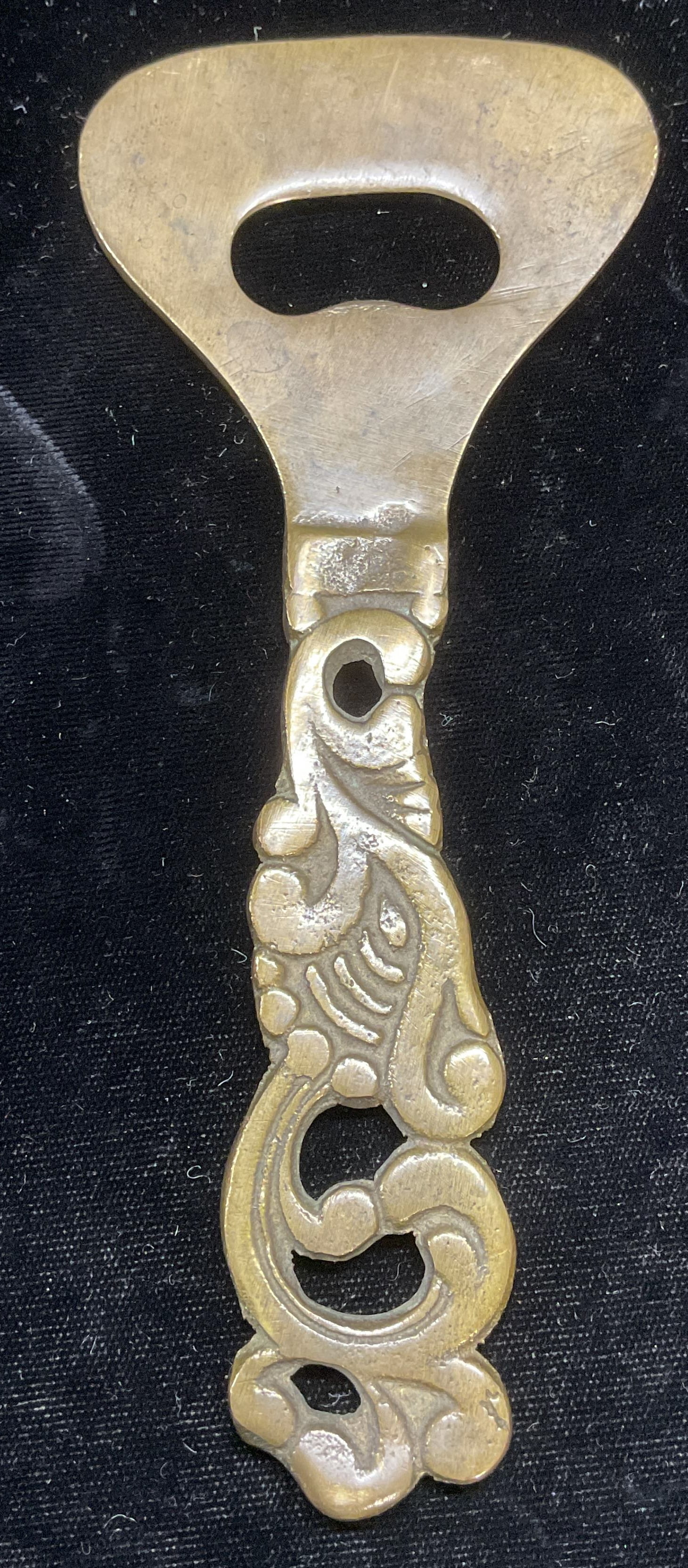 Vintage Ornate Scroll Brass Bottle Opener (1 of 6)