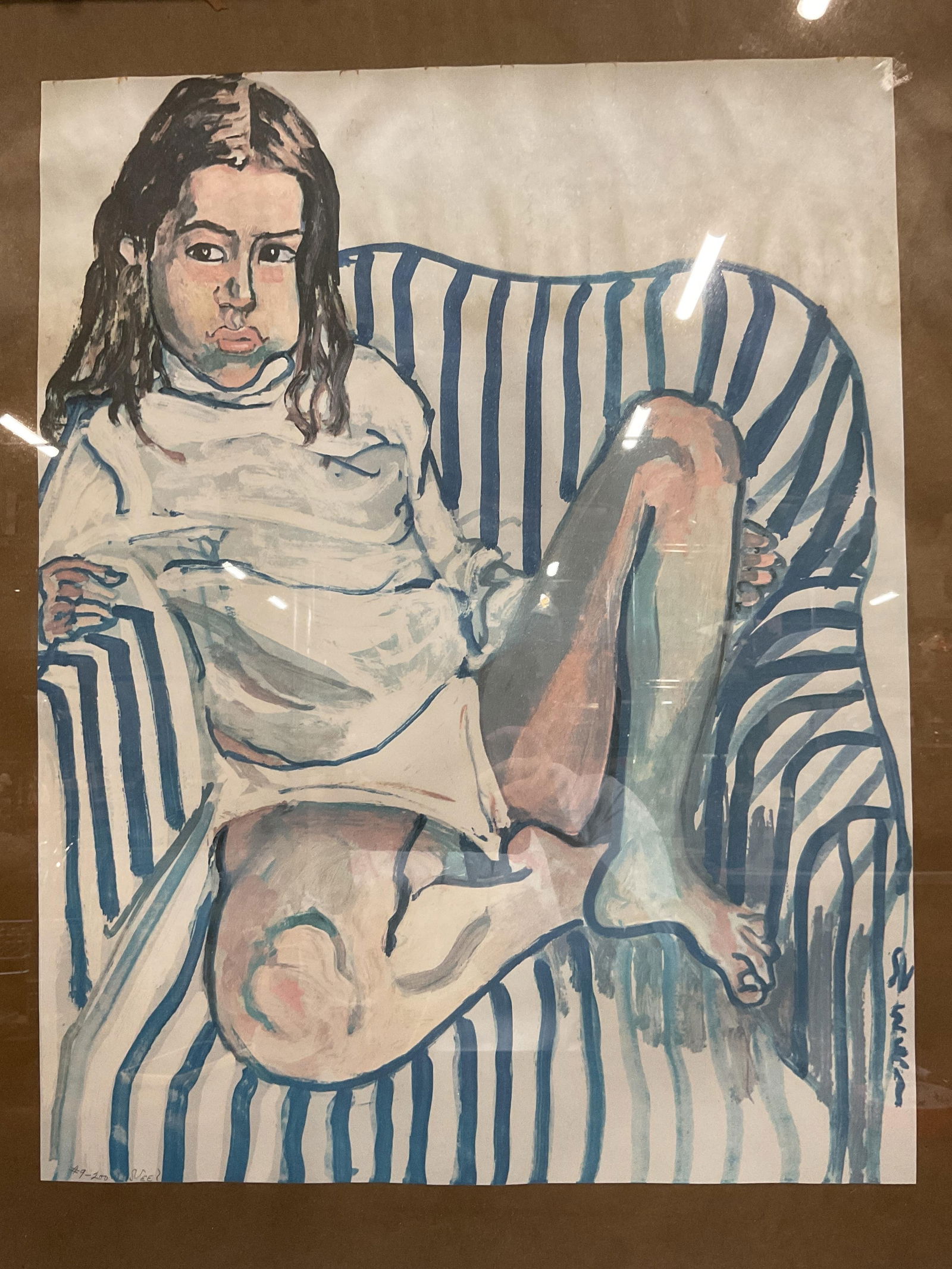 Signed Alice Neel Portrait of a Girl Screenprint (1 of 6)