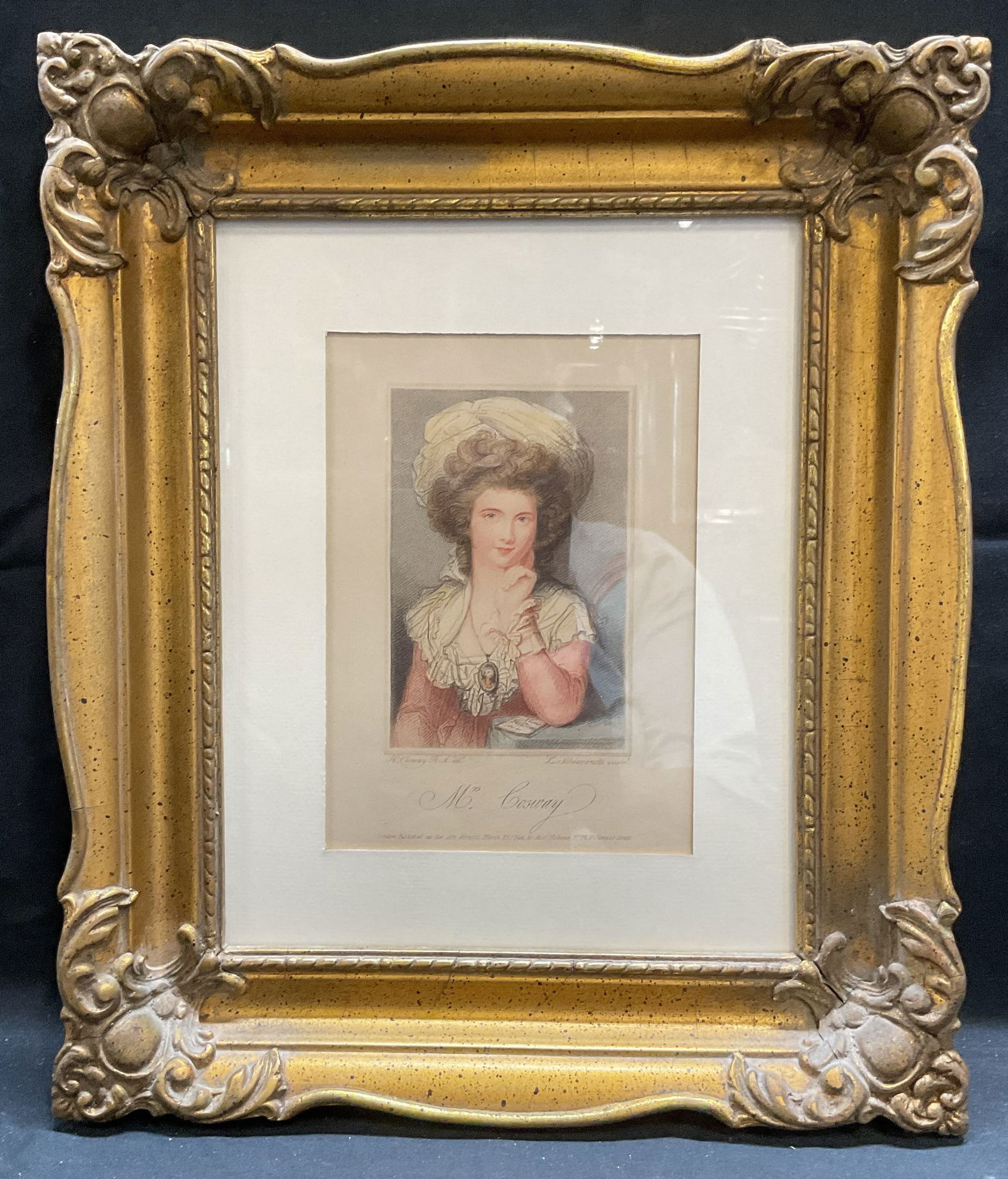 1794 After Richard Cosway Portrait Engraving (1 of 6)