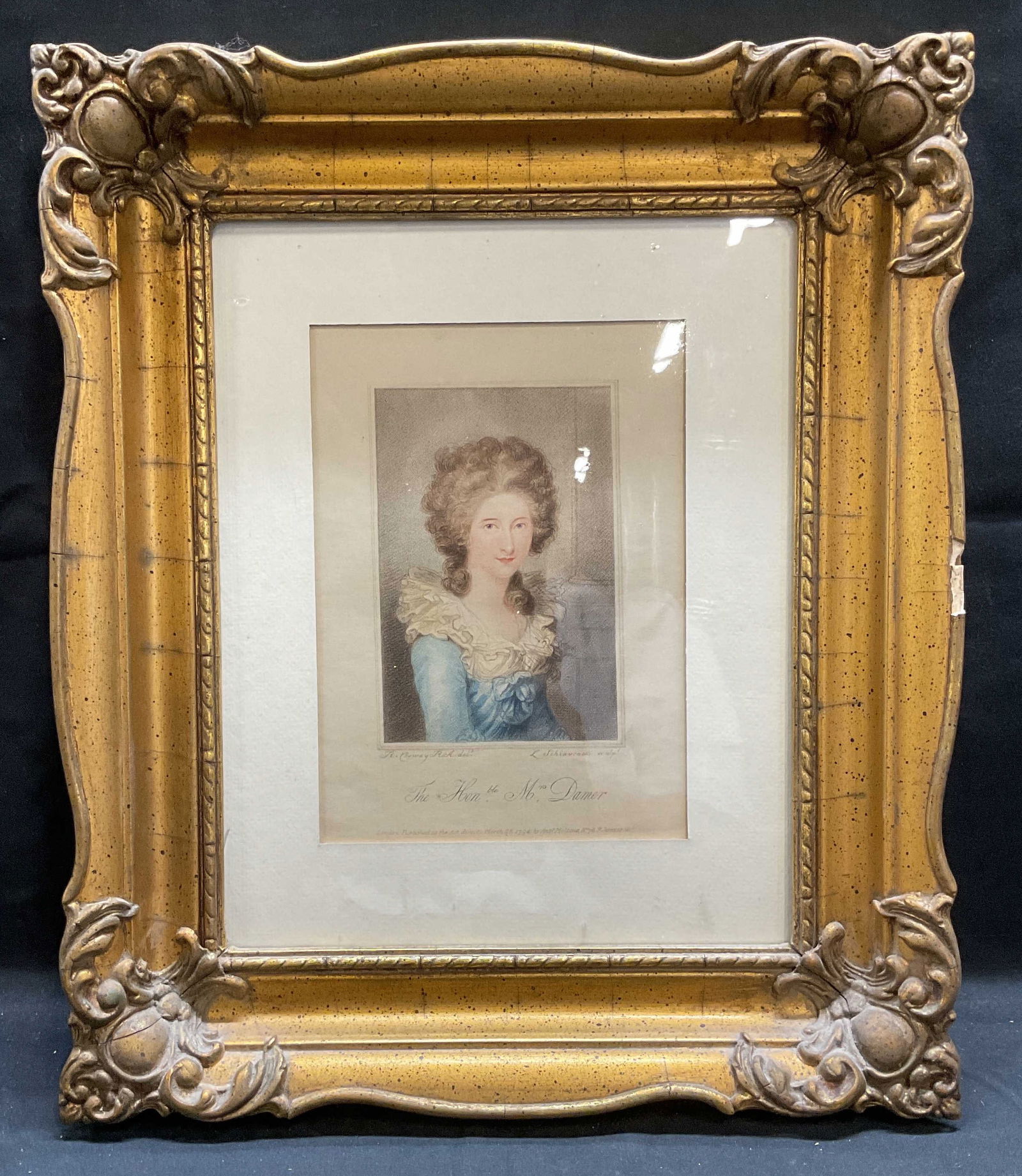 1794 After Richard Cosway Portrait Engraving (1 of 6)