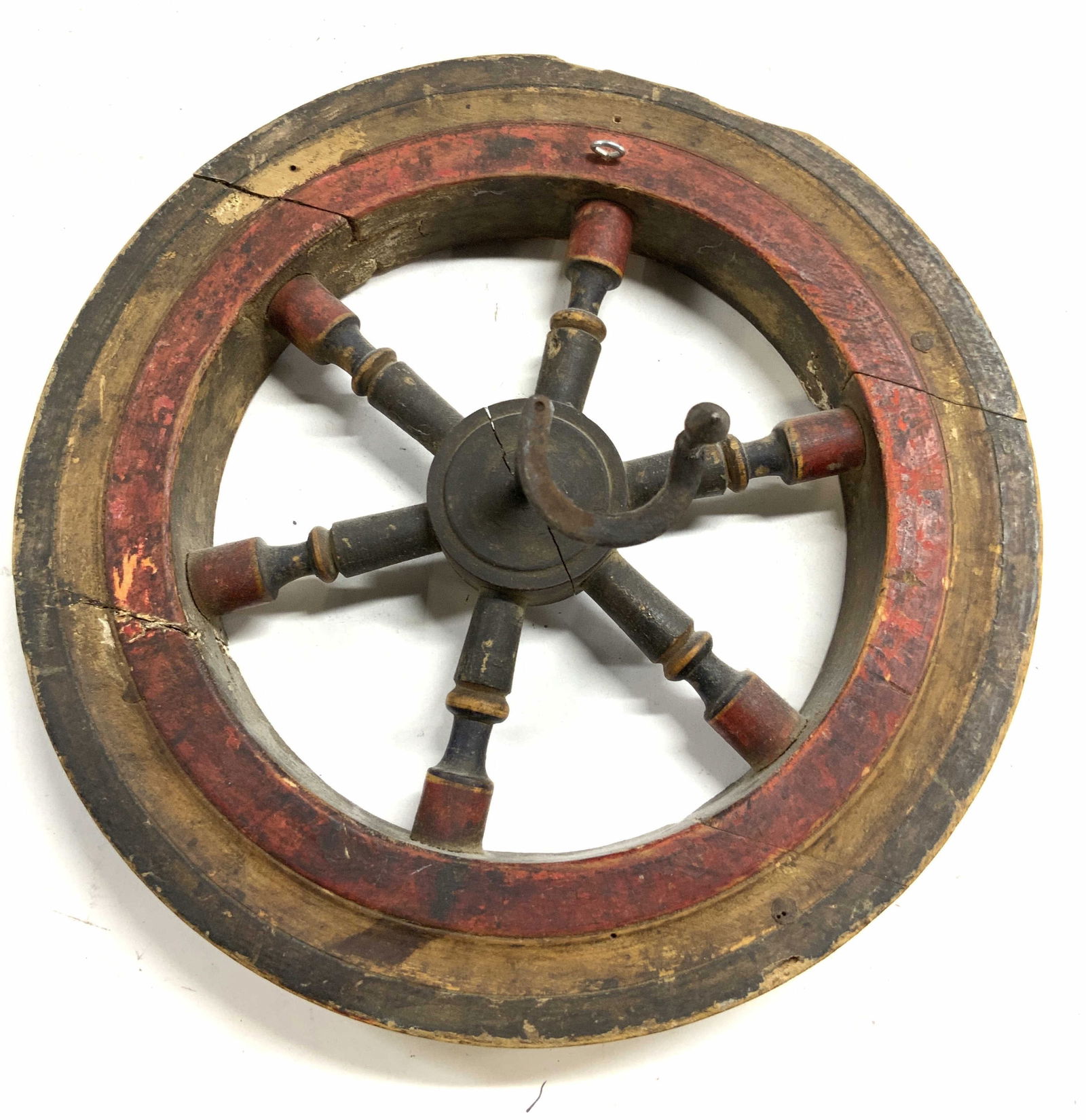 Antique Wooden Ships Wheel Wall Hanging (1 of 8)
