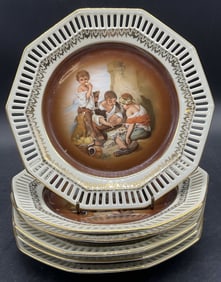 Set 6 SCHUMANN ARZBERG GERMANY Porcelain Plates