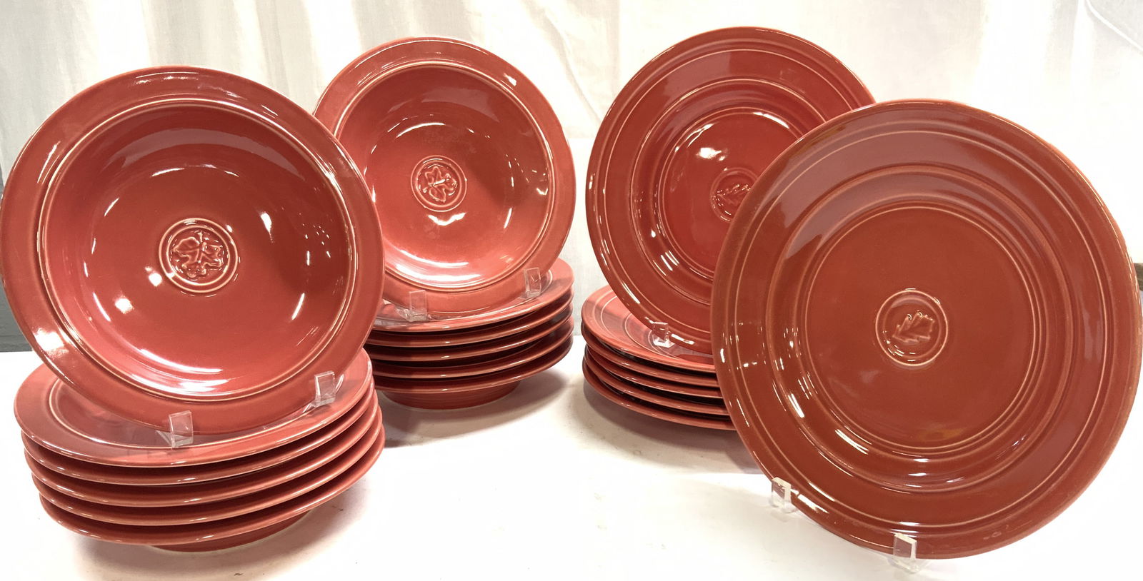 DANSK INTL Set 19 Red Ceramicware (1 of 7)