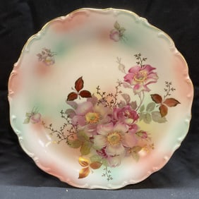 Vintage Schumann Porcelain Floral Plate Germany