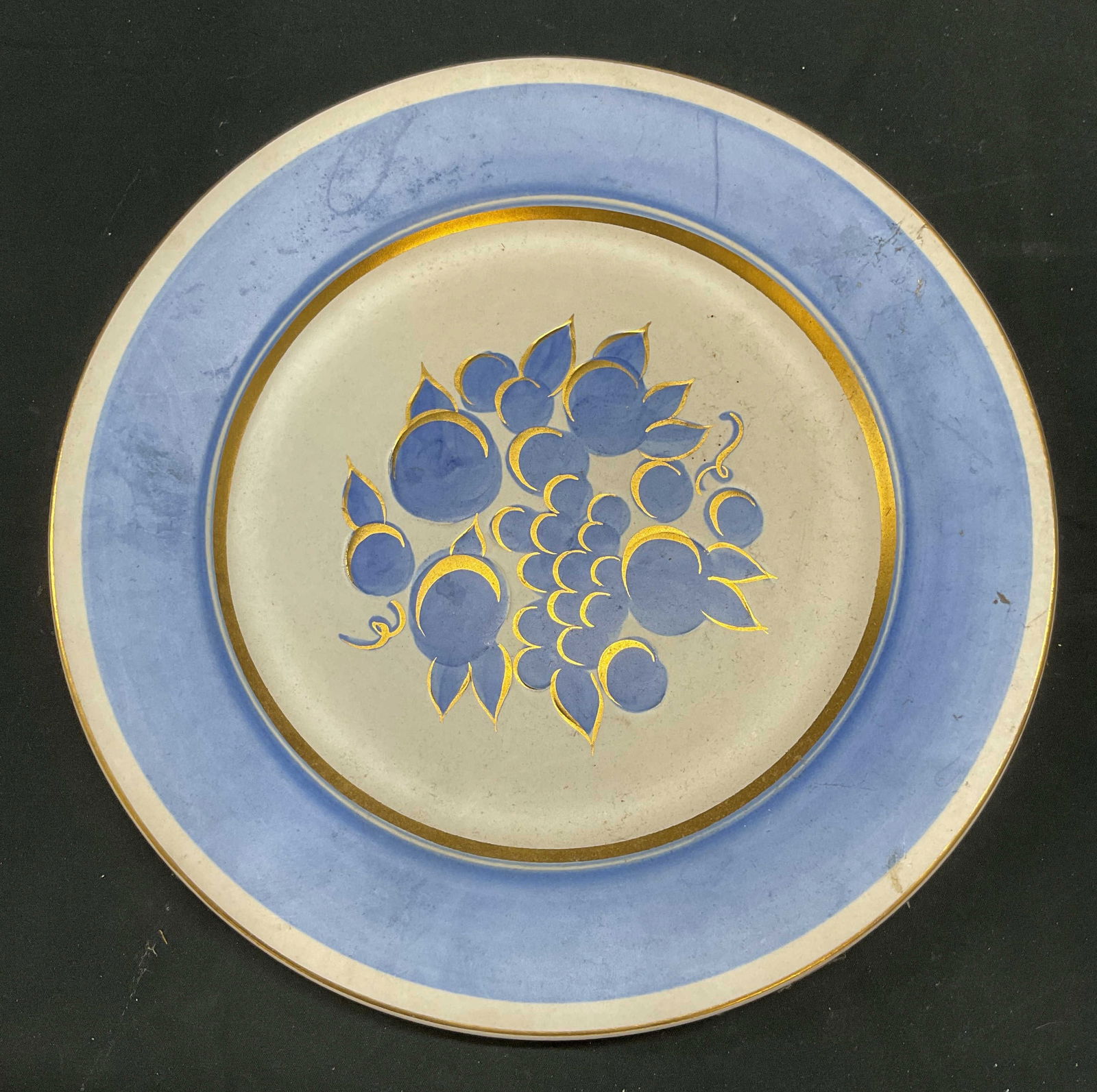 Vintage Stangl Pottery Blue Fruit Plate (1 of 6)