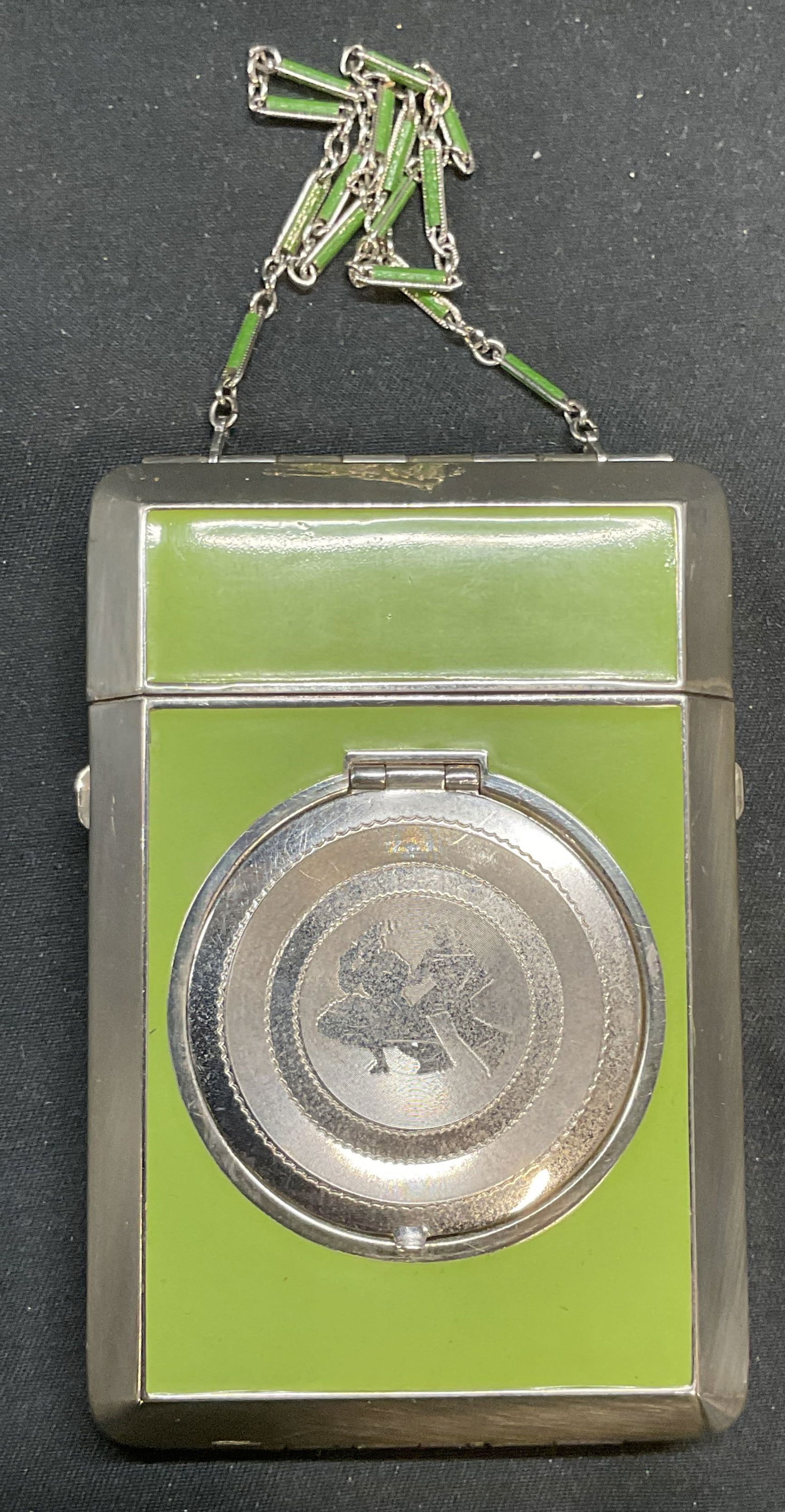 Vintage Terri Green Bakelite Vanity Case (1 of 7)