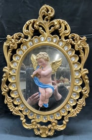 Ellie Haggerty Cherub Mirror Carousel Panel
