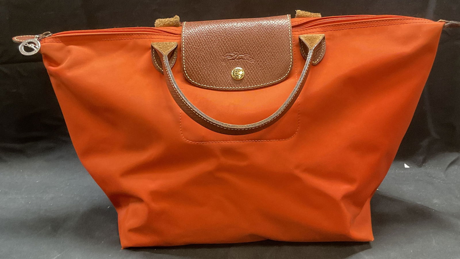 LONGCHAMP Le Pliage Orange Tote Handbag (1 of 9)
