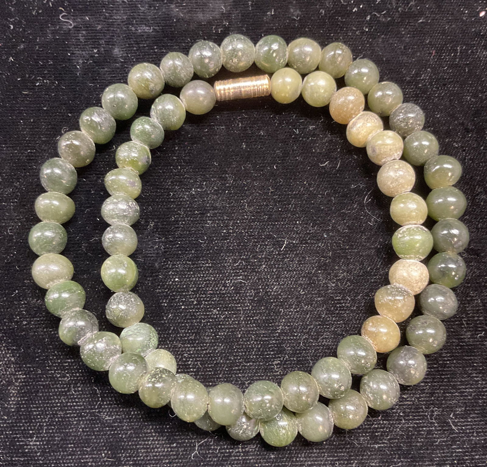 Vintage Jade Beaded Necklace (1 of 6)