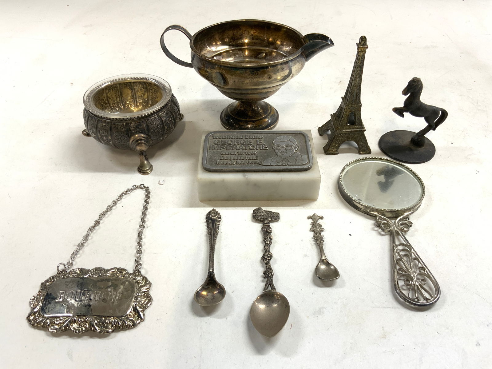 Sterling Silver Vessel & Other Tabletop Accs 10 Pcs (1 of 10)