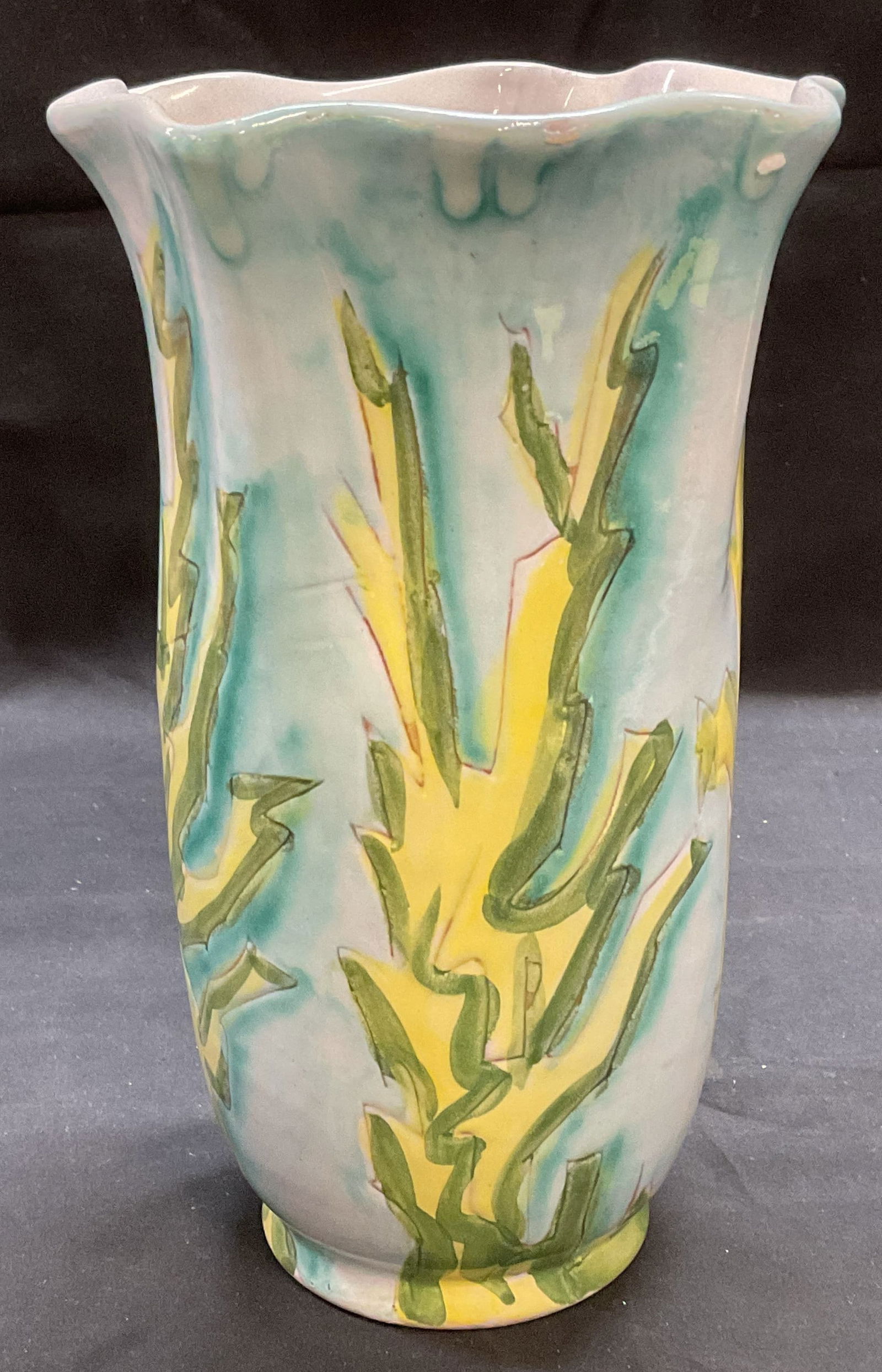 Vintage Italian Ceramic Botanical Vase (1 of 6)