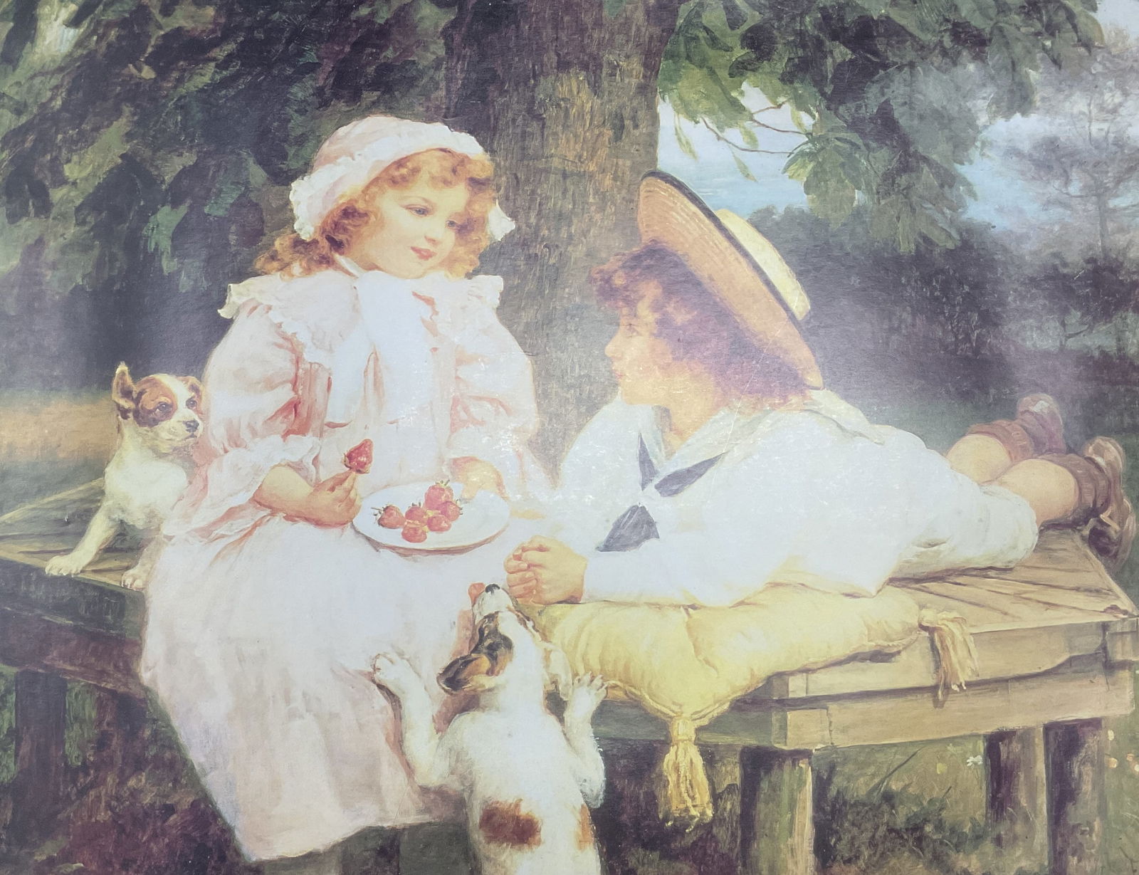 Frederick Morgan Playmates Collagraph Print (1 of 8)