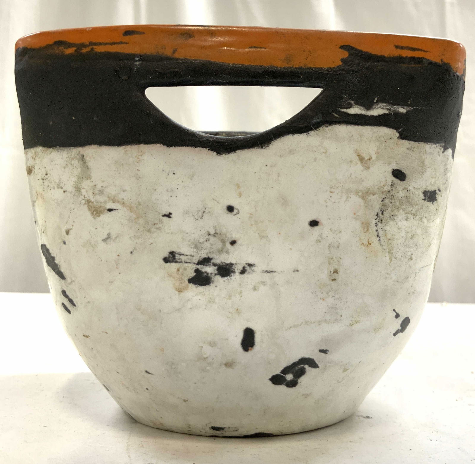 GORKA LIVIA Signed Ceramic Planter W Handles (1 of 7)