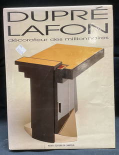 Paul Dupre Lafon Interior Design Book Illustr 1990: Hardcover copy of Paul Dupre Lafon Decorateur des Millionnaires by Thierry Couvrat Desvergnes. Published by Richer /Editions de l Amateur, 1990. Written in French. Illustrated. Measures approx 12.5 x