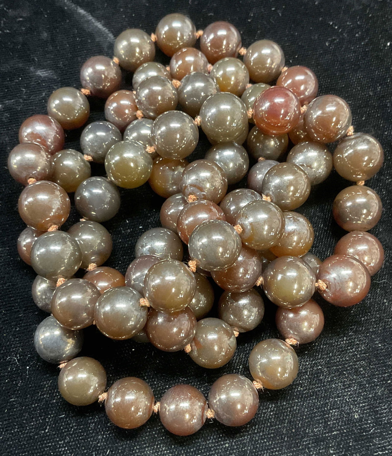 Red Semiprecious Beaded Necklace (1 of 6)