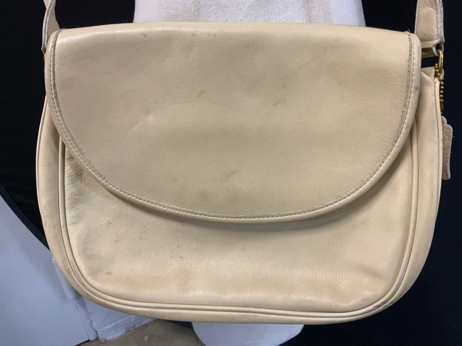 COACH TOWANNY Cream Leather Purse Handbag (1 of 9)