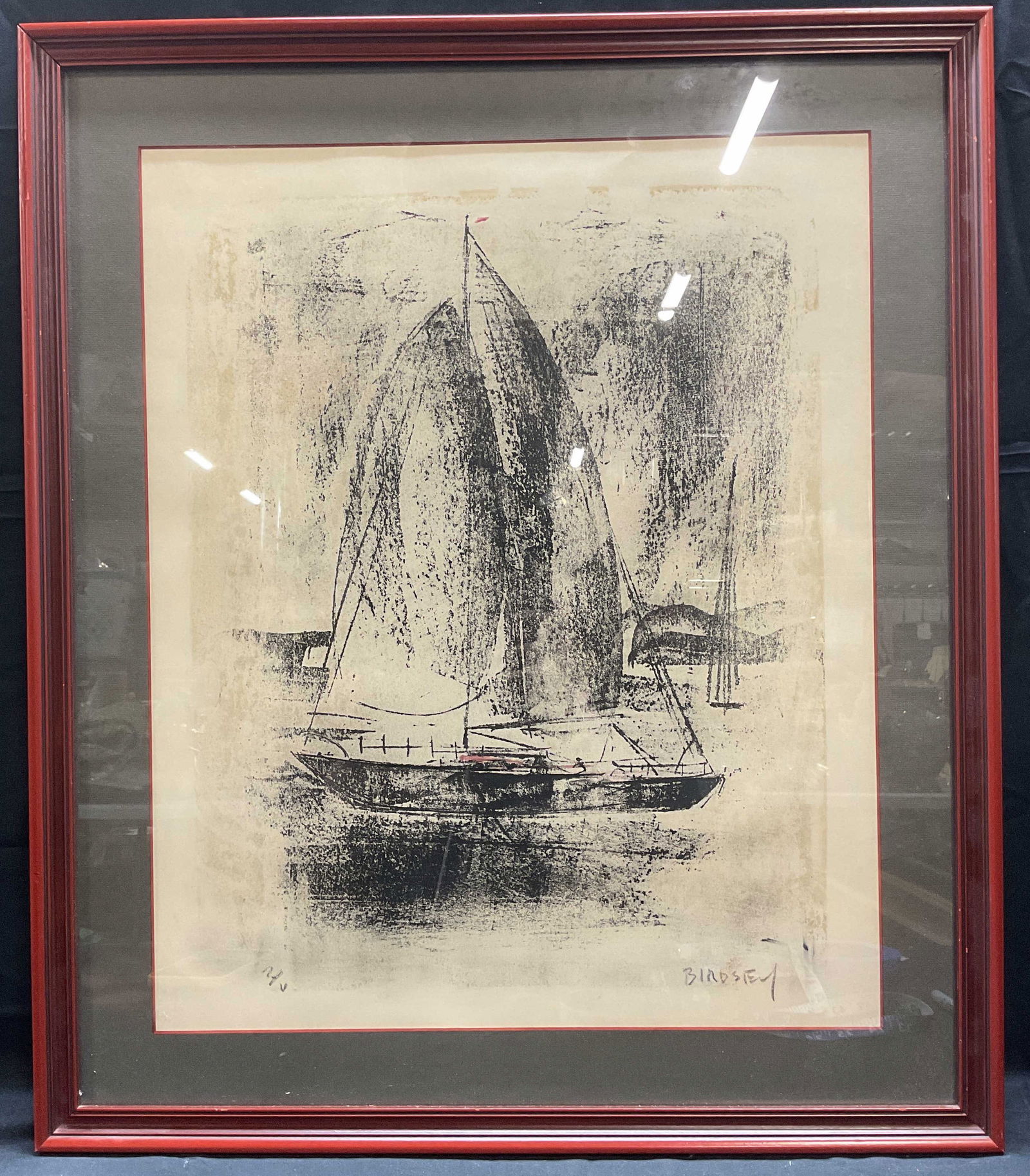 Framed Alfred Birdsey Sailboat Print (1 of 6)