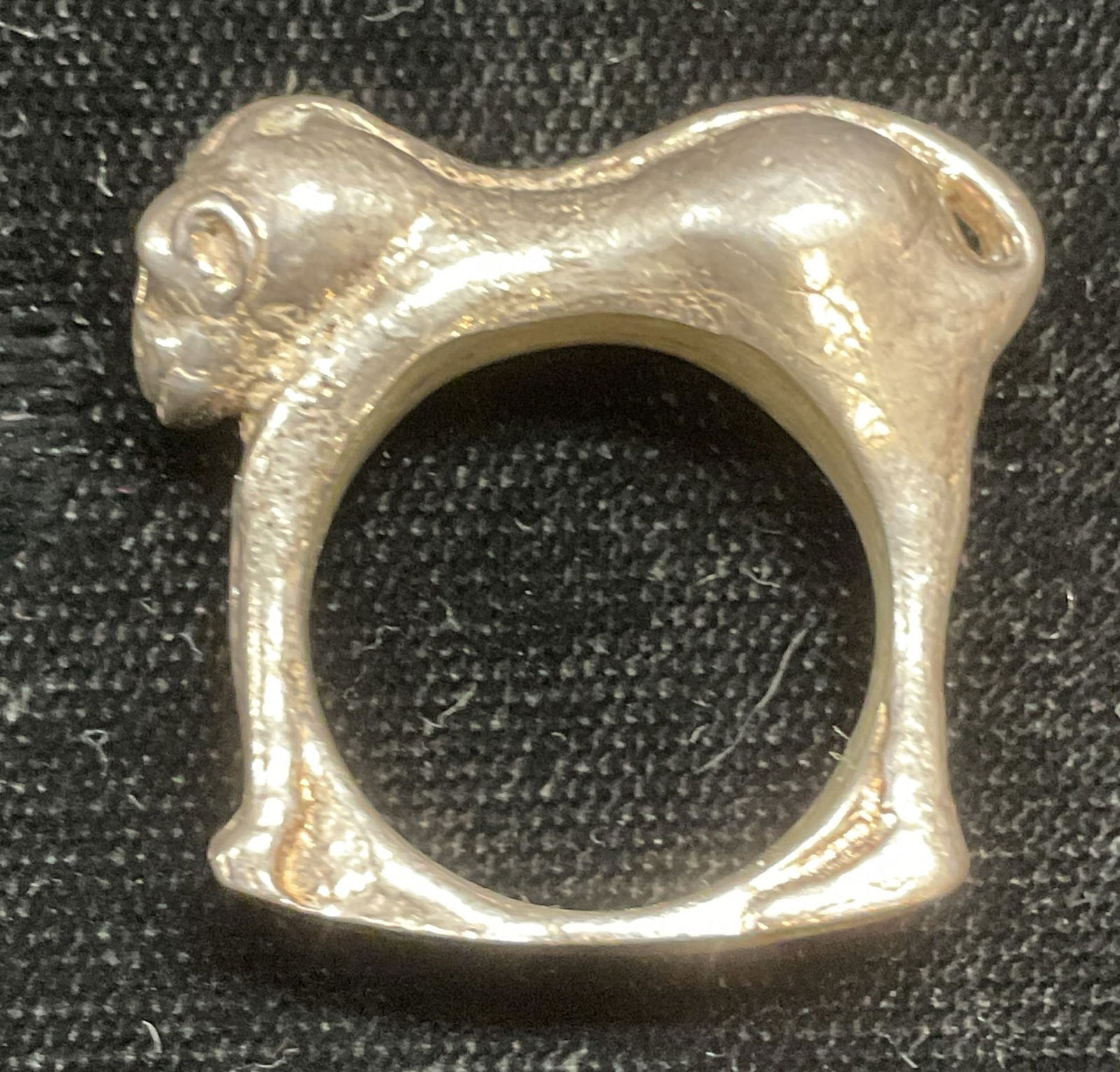 Vintage Sterling Silver Monkey Figural Ring (1 of 6)