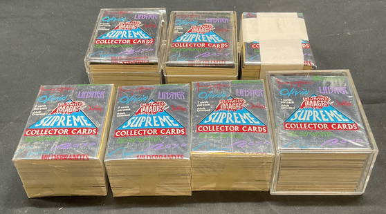 Group Lot 100+ Supreme Collector Cards, Adult: Group lot of 100+ Comic Images Supreme adult theme collector cards. Some explicit images. Cards measure approx 3.5 x 2.5 inches. Sets not examined individually or for completion. All pieces As Is, car